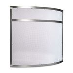 Silverflame 25" Nickel Fire Guard 